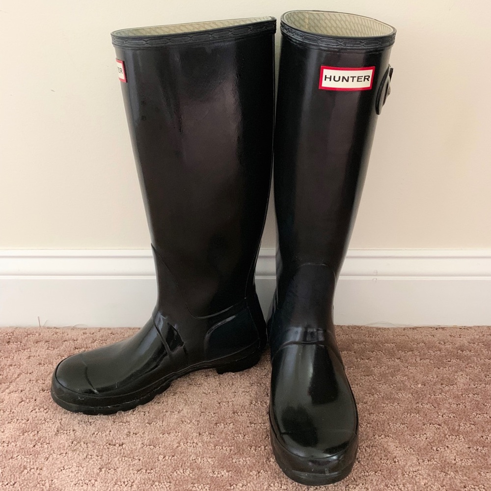 Authentic Hunter Original Tall Gloss Rain Boots